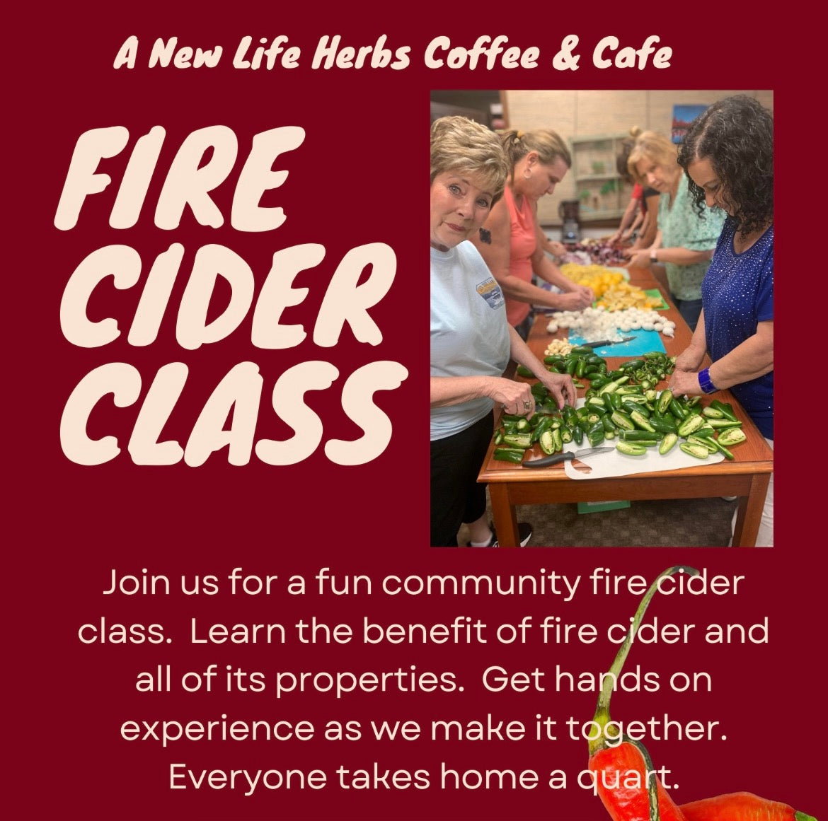 Fire Cider Class Feb 21st 11-1pm